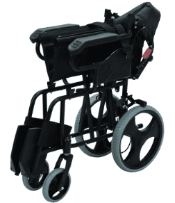 SILLA TRANSPORTE NEGRA PLEGADA